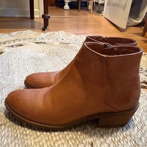 Frye Brown Leather Ankle Boots